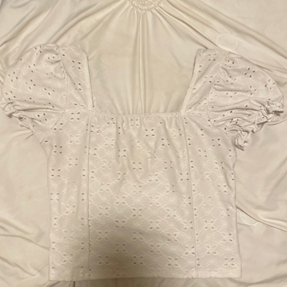 Flower pattern crop top